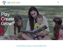 Tablet Screenshot of playcreategrow.com